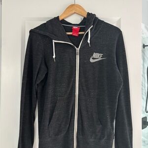 Nike Charcoal Hoodie with White Accents